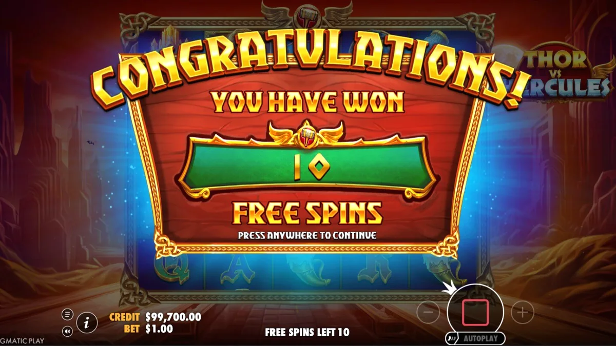 Pertarungan epik antara Thor dan Hercules dalam slot Pragmatic Play
